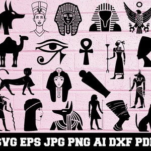 Egyptian SVG - Egypt Svg - Egypt Silhouette - SVG Cut Files - Egyptian Bundle SVG - Egyptian Clipart - Egyptian Cut File - Instant Download