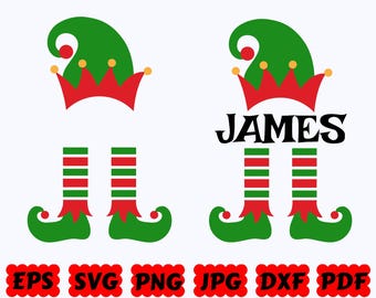 Elf SVG Bundle | Christmas Elf Cut Files for Cricut and Silhouette | Merry Christmas Elves SVG | Commercial Use | Holiday Vector Clipart
