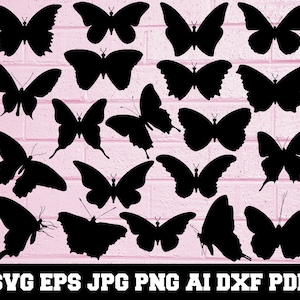 Butterfly SVG - Butterfly Silhouette - SVG Cut Files - Butterfly Bundle SVG - Butterfly Clipart - Butterfly Cut File - Instant Download