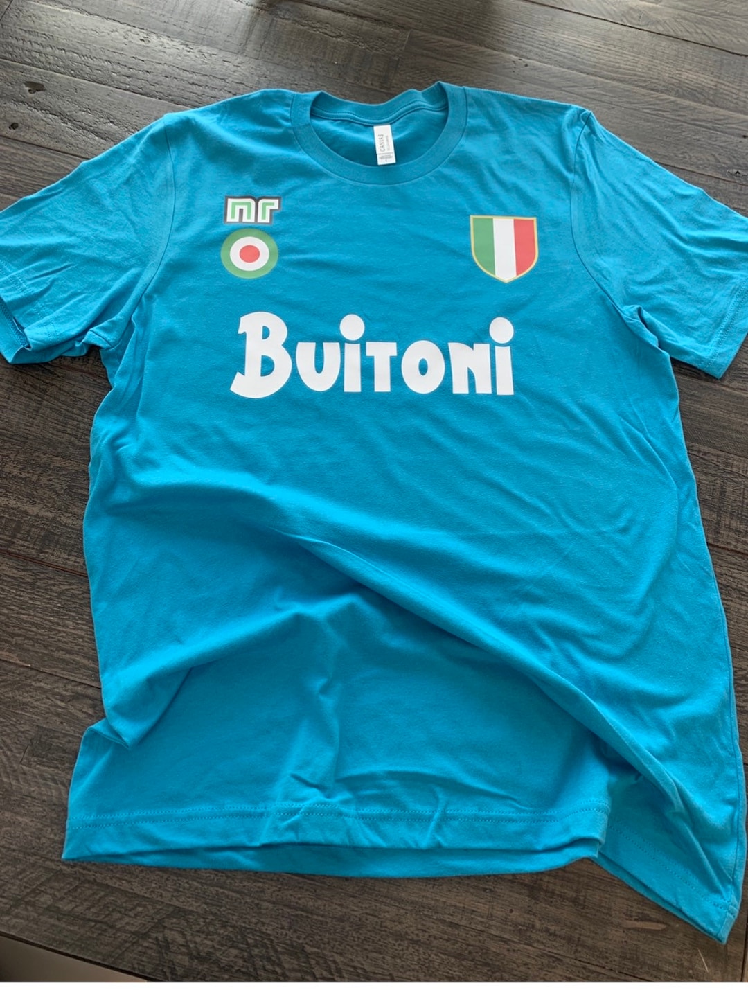 Buitoni Soccer Italy Italian Shirt T shirt SSC Napoli Retro