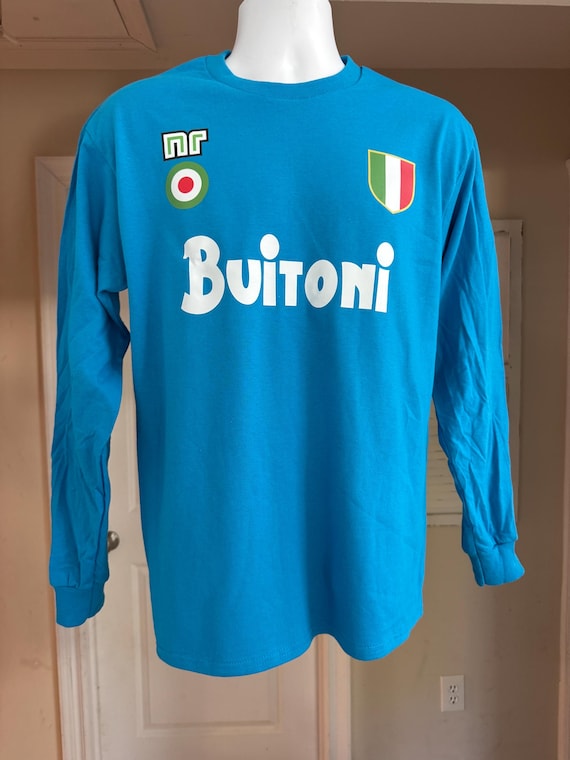 Buitoni Soccer Italy Italian Shirt Long Sleeve Shirt SSC Napoli