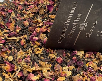 Organic Rose Chai | Loose Leaf Black Tea with Warming Spices
