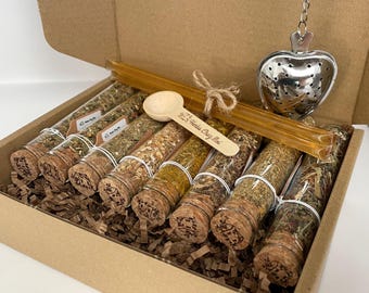 Organic Herbal Tea Sampler Gift Set: Loose Leaf Artisan Blends