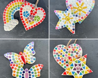 Children's Mosaic Craft Set including two mosaics to make.