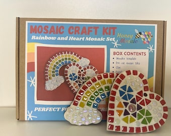 Children's Mosaic Craft Set including two mosaics to make.