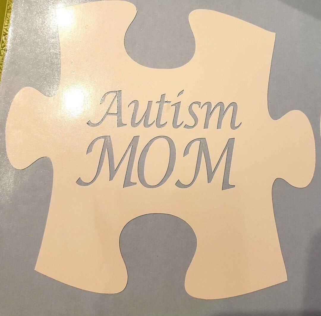 Autism Mom Car Decal Etsy