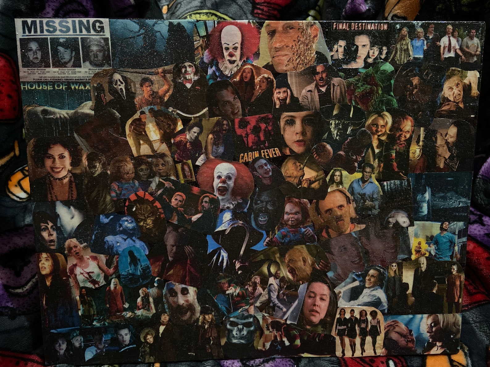 Horror Movie Collage Canvas 1990 2009 Etsy