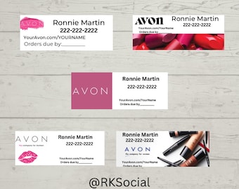 Avon Book Labels