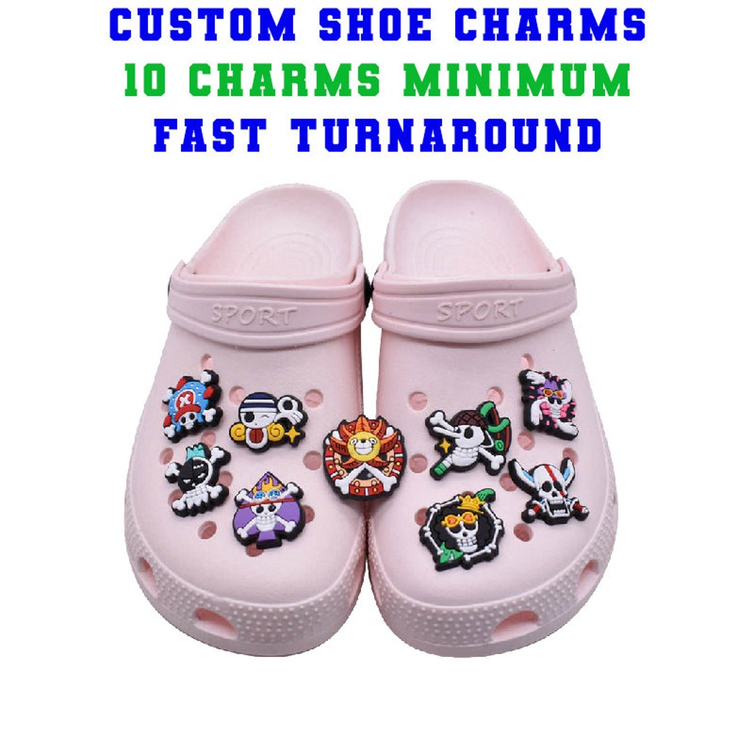 Custom Shoe Charms, Custom Jibbitz, Pins for Crocs, Rubber Shoe Charms