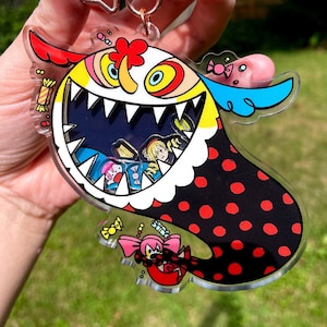 Dessert Witch Shaker Keychain | Big 4 Inch Anime Acrylic Charm