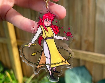 Llavero de Kurama / Charm de acrílico de anime de 3 pulgadas