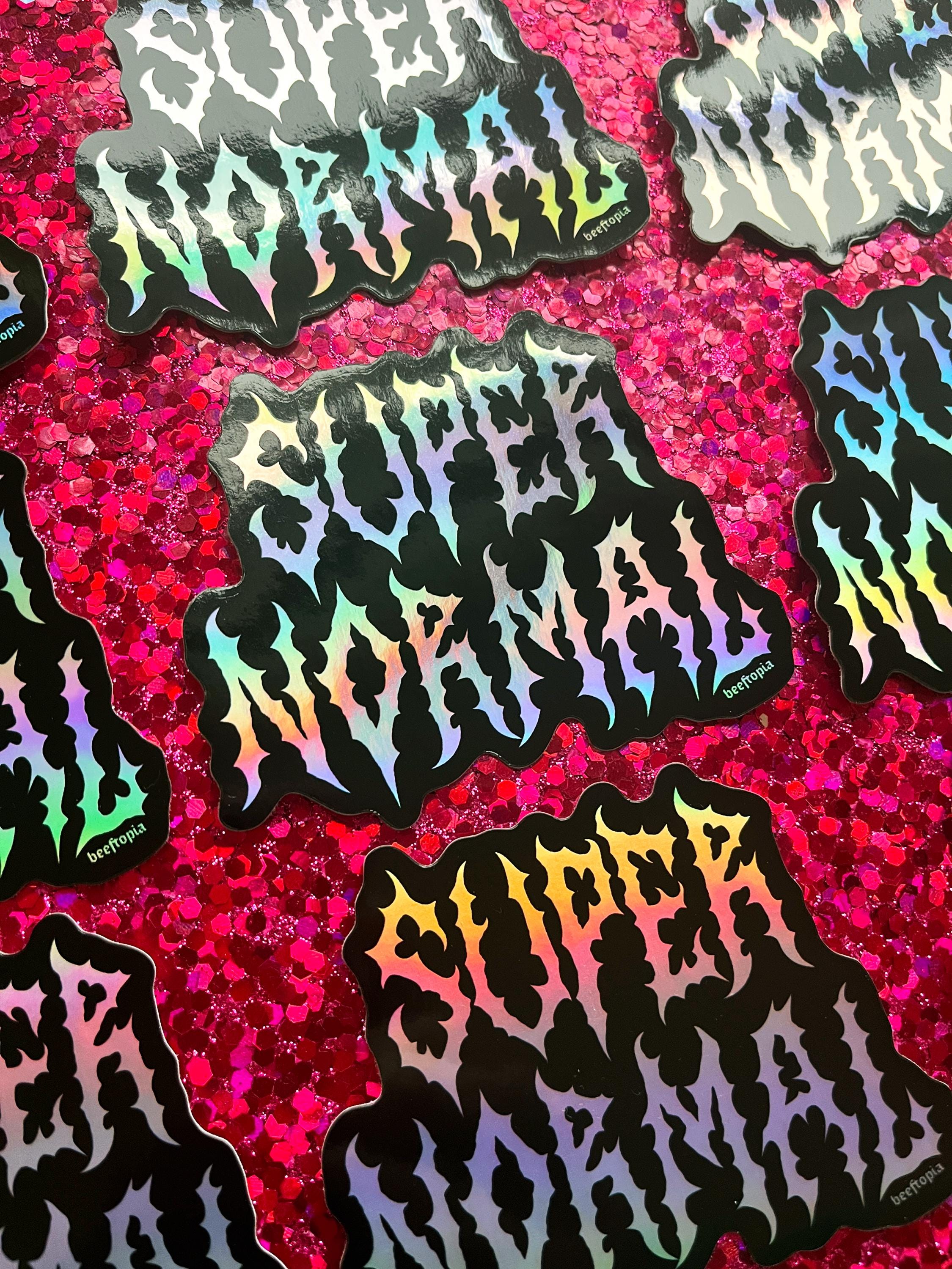 Super Normal Holographic Sticker | 3 Inch Dishwasher Safe Vinyl ...