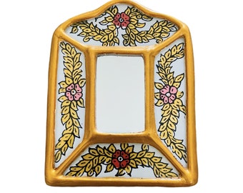 Handmade Peruvian Mirror - Home Decor - 4" Frame - 17 Color Options