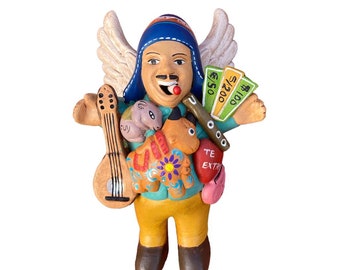 Angelical Ekeko 7" - Handmade God of Abundance Doll for Prosperity and Good Luck
