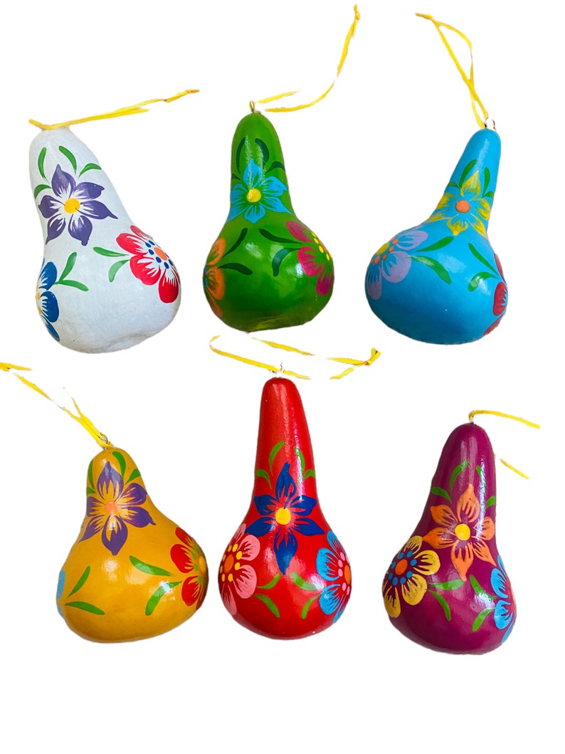 Gourd Carved.nativity Scene.mate Burilado.tree Ornament.one Etsy