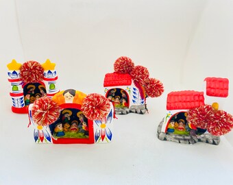 Vintage Nativity Scene with POMPOM.1 pc.