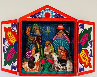 Retablo Nativity Scene.