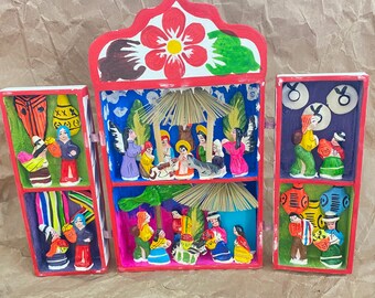 Retablo Nativity Scene.