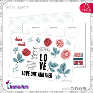 Love One Another | Prayer Journal Bible Journal Devotional Printable