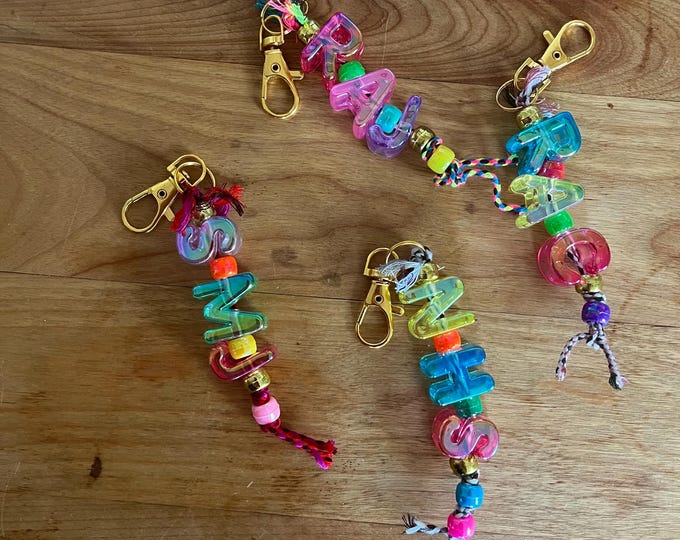 initial bag charm/keychain