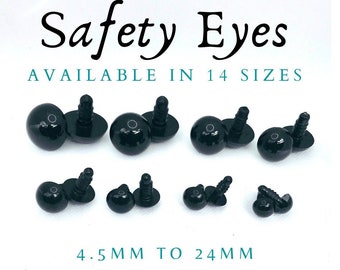 100x Black Plastic Safety Eyes Toy for Teddy Bear Doll Animal Making Craft xkUNC 100x Black Plastic Safety Eyes Toy for Teddy Bear Doll Animal Making Craft xkUNC