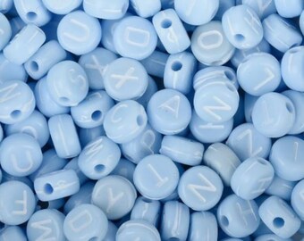 SG-45 7mm Organic glass Beads 200 Blue Glass Beads