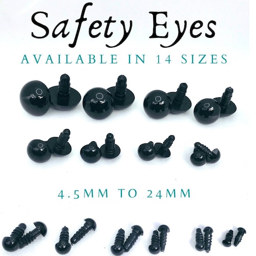 Kawaii Style Round Safety Eyes and Washers Sizes 8mm to 16mm Etsy