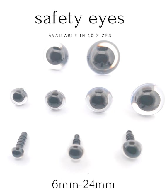 20mm Plush Toy Safety Eyes With Safety Clasp, a Pair of Hologram 