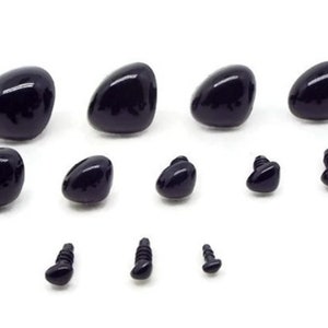 Safety Nose (Black), 5 pcs - 8mm, 12mm, 18mm, 22mm, 26mm