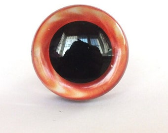 Brown Iris 3D Style Trapezoid Safety Eyes and Washers - 6 sizes available - Amigurumi, Animals, Stuffed Creations, Crochet, Toy, Plastic Eye