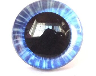 Blue Iris 3D Style Trapezoid Safety Eyes and Washers - 6 sizes - Amigurumi, Animals, Stuffed Creations, Crochet, Toy, Plastic Eye