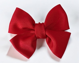 Rote Haarschleife, Haarspange, Urlaub Schleife, Party Schleife, Kleinkind Haarschleife, Valentinstag Haarrot Schleife,