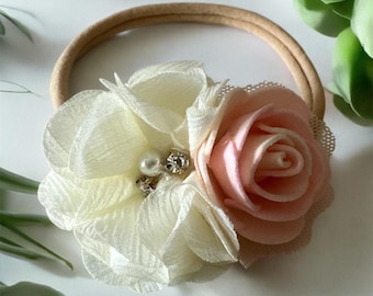 Diademas para bebé, Diadema para niña, Diadema para primer año, Diadema de flores para recién nacidos, Diadema para recién nacidos, Diadema para bebé, Accesorio fotográfico para recién nacidos,