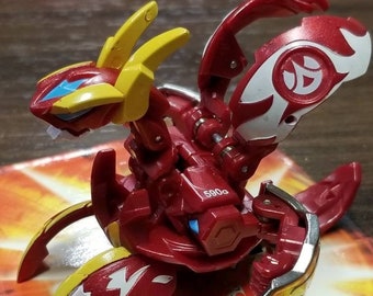 Bakugan Bakutech Darkus Seis Tavanel Metal Cross MG Rare Japan