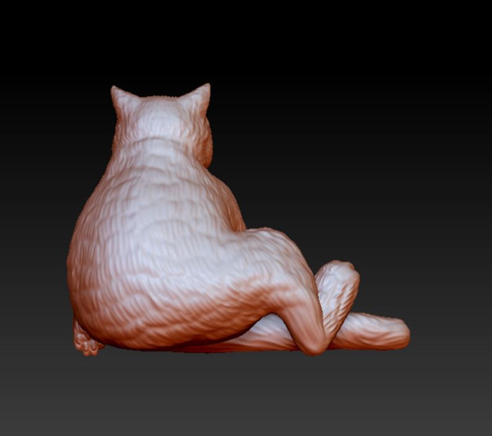 Cat Stl File for 3D Print Sculpture Ready to Paint - Etsy