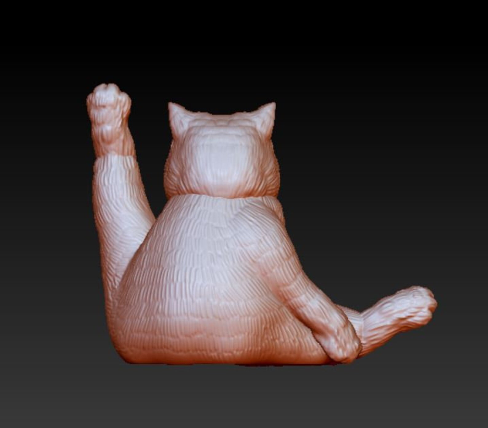 Cat stl file for 3D print Exotic Sculpture Ready to Paint | Etsy