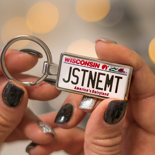 Custom Plate Keyring California License Plate Keychain Car Etsy