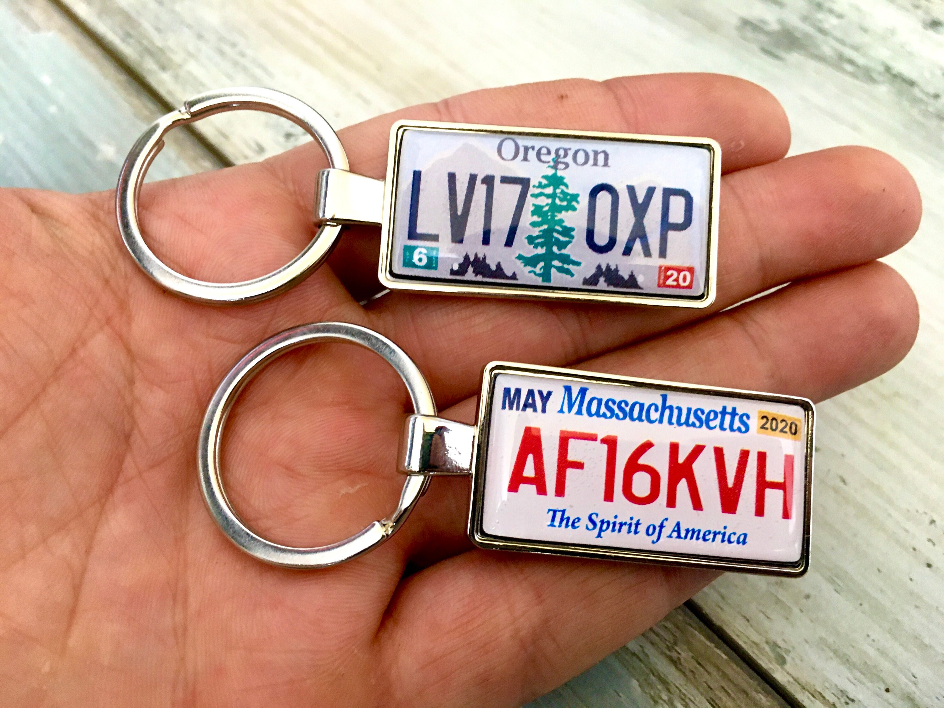 Indiana License Plate Keychain, Custom Double Sided Keyring - Etsy