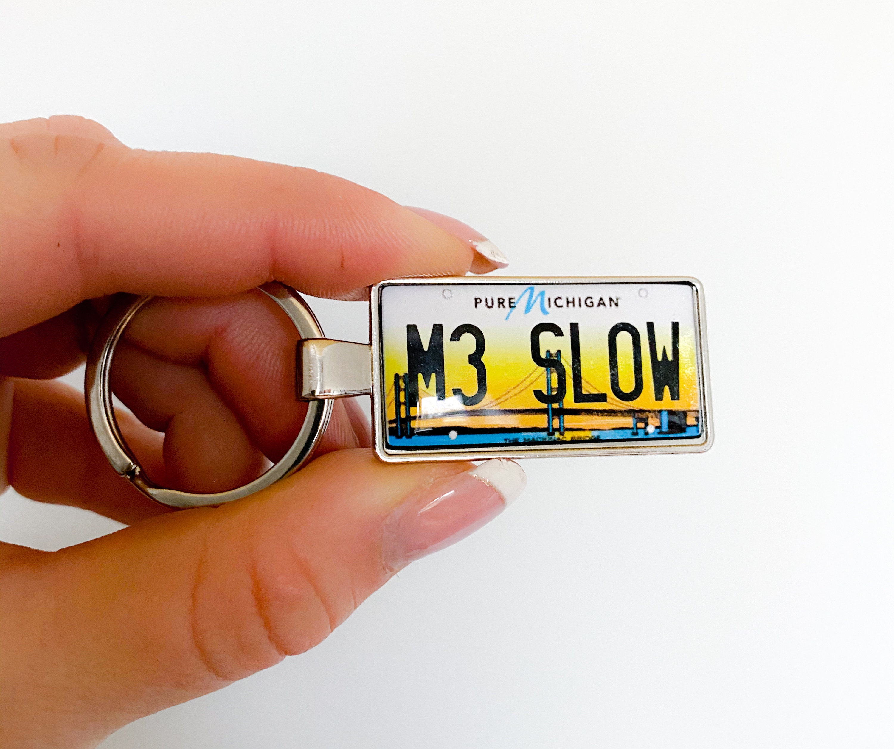Custom Michigan License Plate Keychain. USA Number Plate Etsy Australia
