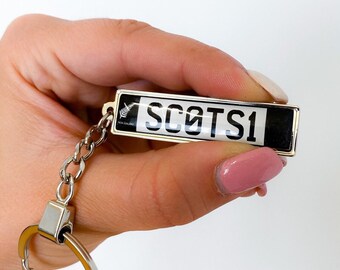 New zealand number plates keyring, personalized double sided keychain, mini copy