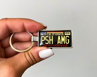 custom made Deutschland, california license plate keychain, any country or design