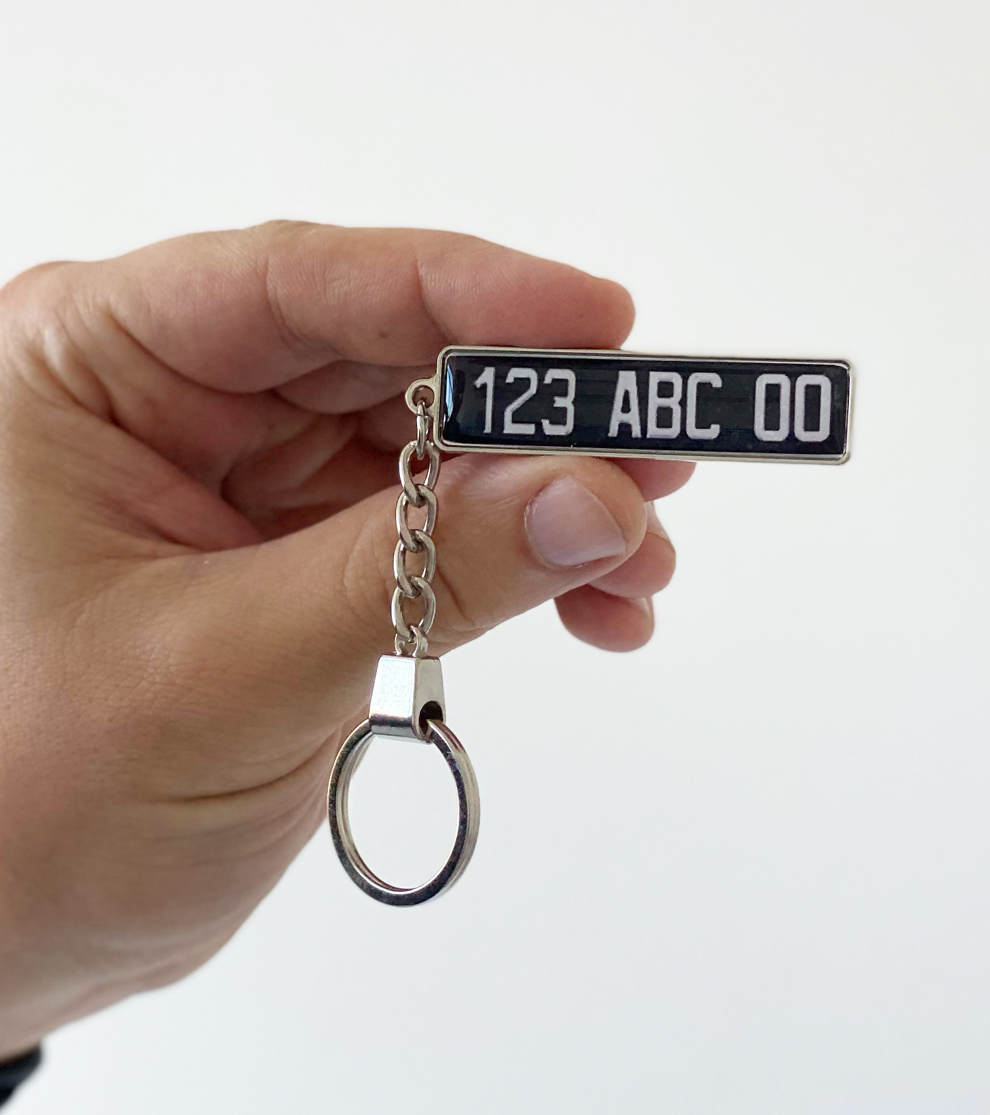 Porte-clé Plaque D'Immatriculation Personnalisée – Numéro & Texte Au Choix | Cadeau Voiture Original Homme Femme – Impression UV Brillante – Idée Cadeau Noël.(Nouvelle-Aquitaine