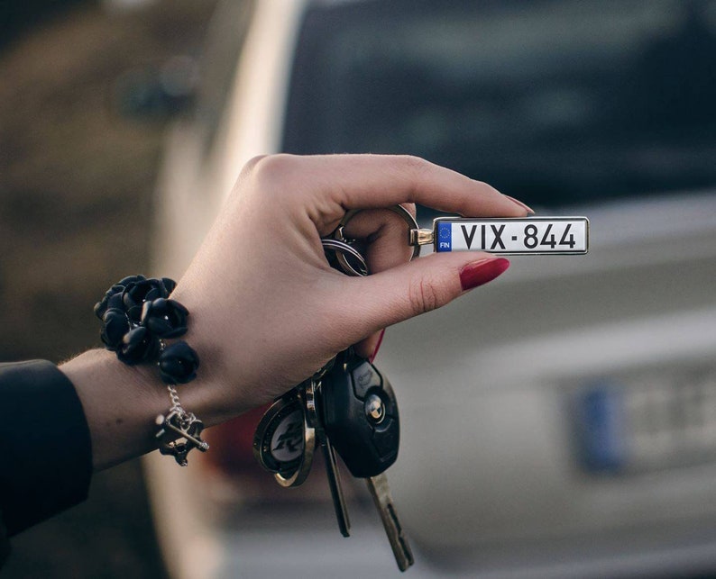 Belgium number plates keyring, customized Belgium license plate keychain zdjęcie 9