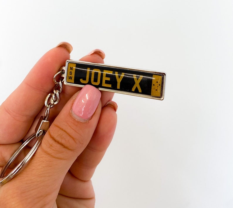 Australian License Plate Keychain Personalized Australia Etsy Australia