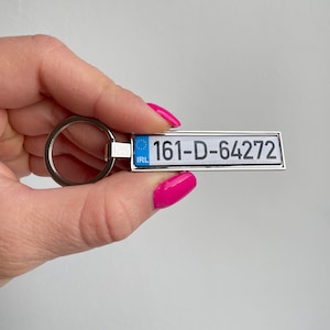 Ireland license plate keychain