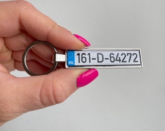 Ireland license plate keychain