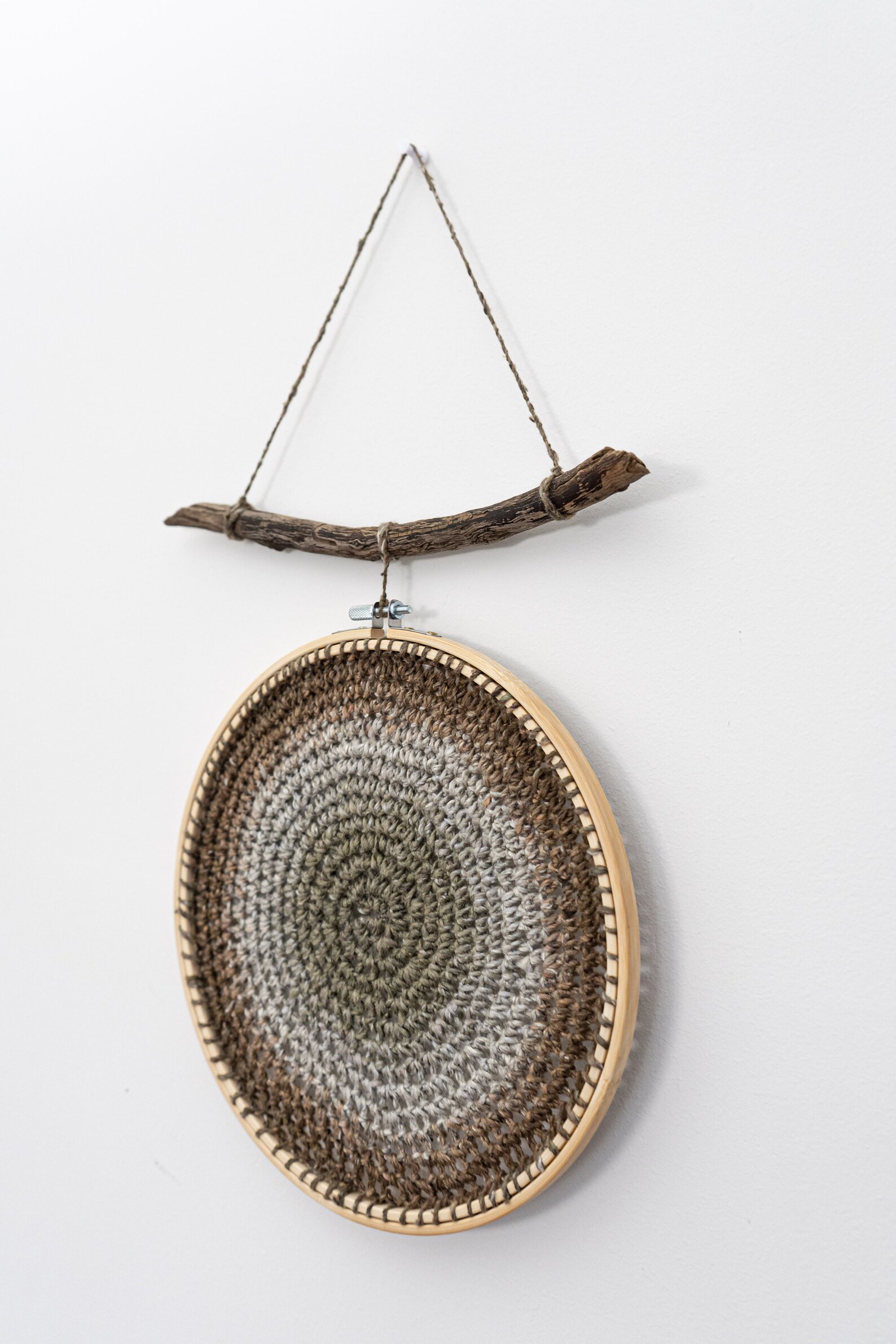 Crocheted Beaver Stick & Hoop WallHanging Etsy