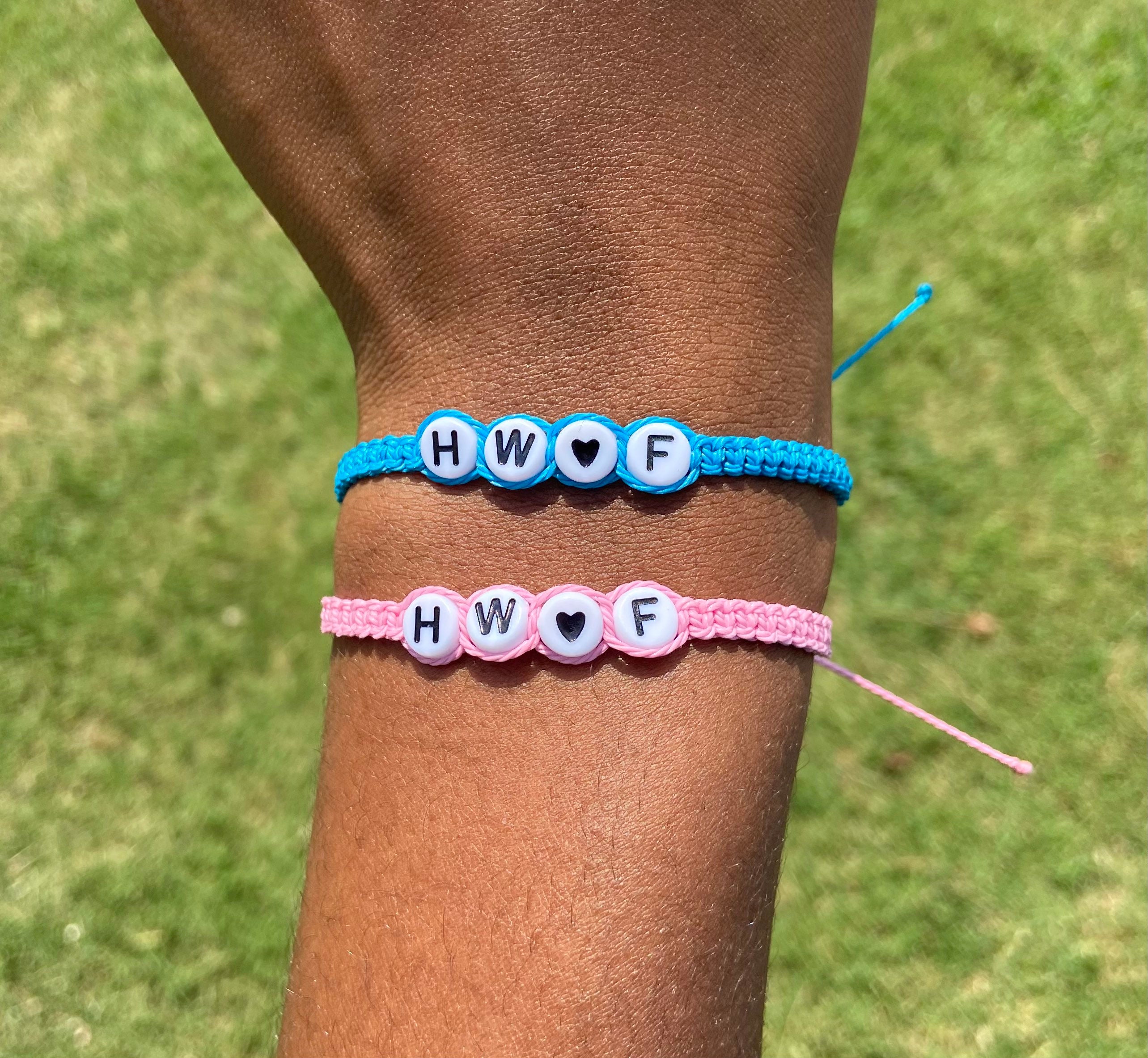 Customizable color he would love first bracelet hwlf Etsy