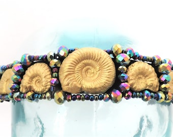 Ammonite Queen 2 Ancient Oceans Fossil Crown - Cosplay Mermaid