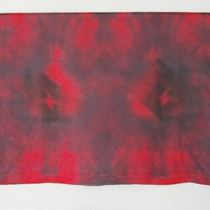 Silk Scarf Silk Wrap Silk Veil Rectangle Night Rose image 3